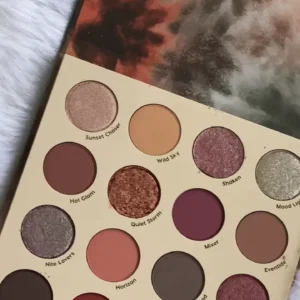 Pressed Powder Eyeshadow Palette – Highly Pigmented Matte, Metallic & Shimmer Earth Tones