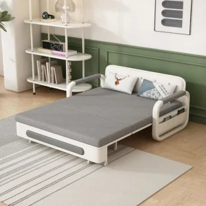 Foldable Sofa Bed with 2 Pillows