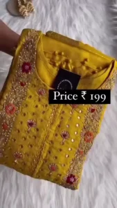 Exquisite Mustard Yellow Silk Kurta Set with Intricate Zari and Floral Embroidery