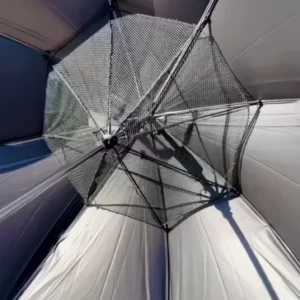 Smart Rechargeable Umbrella with Built-In Cooling Fan | USB Powered Portable Sun and Rain Parasol | UV Protection Anti-UV Windproof Canopy Umbrella for Travel, Golf, and Outdoor Commuting