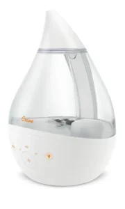 Ultrasonic warm Mist Top Fill Humidifier with Sound Machine, 1 Gallon Tank, For Large Rooms, Clear and White, Baby Nursery Humidifier