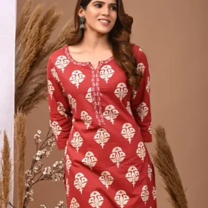 Maroon Blossom Trend Kurti