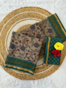 cotton printed saree