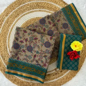 cotton printed saree