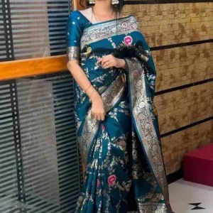 kanjivaram silk saree {saree/banarasi saree/party wear saree/saree new colletion/saree