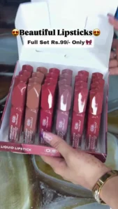 Premium Matte Liquid Lipstick Combo Set | Long-Lasting Waterproof and Transfer-Proof Lip Color Kit | Multi-Shade Velvet Smooth Lip Gloss Box for Women and Girls