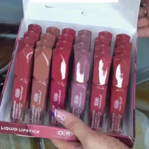 Premium Matte Liquid Lipstick Combo Set | Long-Lasting Waterproof and Transfer-Proof Lip Color Kit | Multi-Shade Velvet Smooth Lip Gloss Box for Women and Girls