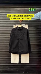 Men's Premium Cotton Peanuts Graphic Shirt - Long Sleeve Casual Button-Down Utility Over-Shirt