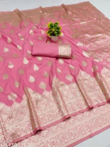 Banarasi Silk Kanjeevaram Silk Saree | Zari Woven Premium Jacquard Saree