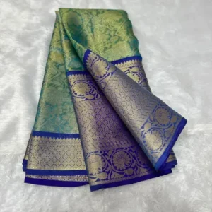 Kanjiwaram tissue soft silk saree