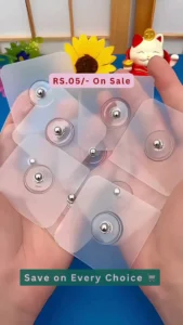 Heavy-Duty Transparent Self-Adhesive Screw Wall Hooks – No-Drill Waterproof Seamless Hanging Nails for Kitchen, Bathroom, and Home Organization